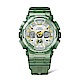 CASIO卡西歐 G-SHOCK 金屬光澤 半透明時尚 晶透綠 雙顯系列 GMA-S120GS-3A_45.9mm product thumbnail 1