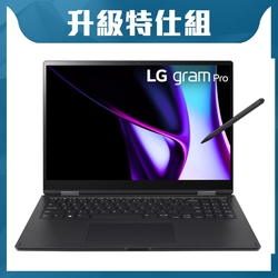 LG 樂金 Gram 16T90SP-K.AA75C2 16吋極致輕薄2-in-1 AI翻轉觸控特仕筆電 (Core Ultra 7/16G/512G+512G)