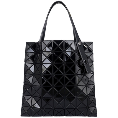 ISSEY MIYAKE 三宅一生 BAOBAO 黑色三角格7x7肩背/手提包