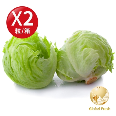 盛花園蔬果 雲林結球萵苣美生菜300g±10%/粒(2粒/箱)