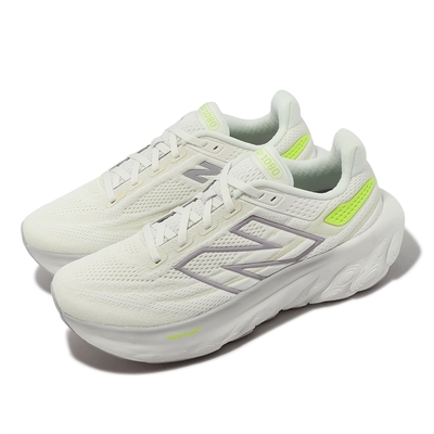 New Balance 慢跑鞋 Fresh Foam X 1080 V13 D 寬楦 女鞋 白 螢光黃 厚底 運動鞋 NB W1080F13-D