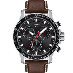 TISSOT 天梭 官方授權 SUPERSPORT 競速賽車運動時尚錶(T1256171605101)45.5mm/咖啡