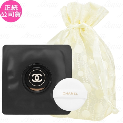 CHANEL 香奈兒 原生美肌精萃凝凍粉餅 SPF30/PA+++(#B10)(3ml)旅行袋組(公司貨)