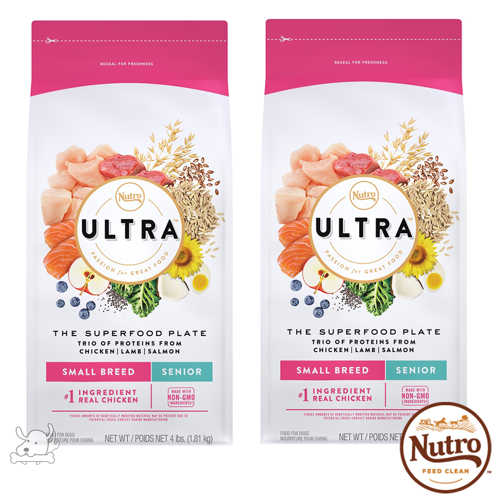 【Nutro 美士】ULTRA 大地極品 小型犬高齡養生配方 4磅 2包組