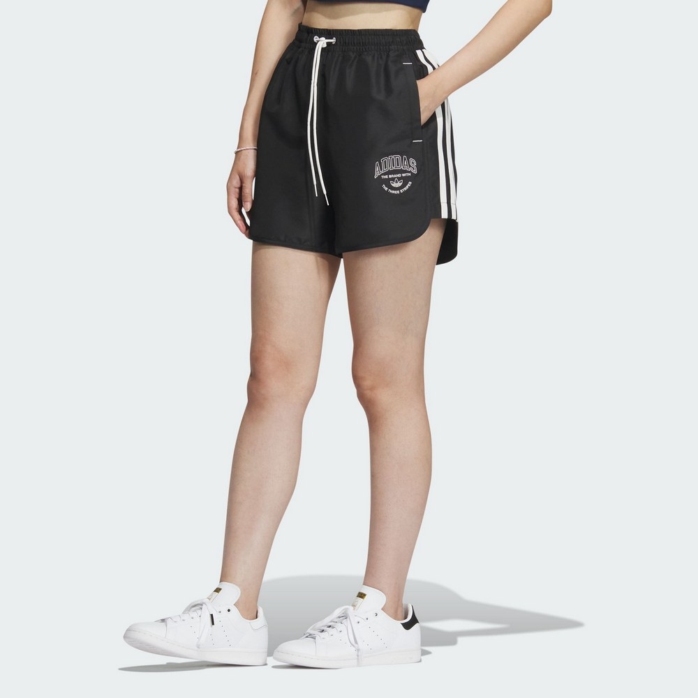 ADIDAS LT SHORTS W 三葉草 女運動短褲-黑-IW6292