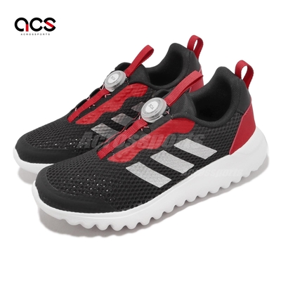 adidas 童鞋 ActiveFlex BOA 3 K 中大童 小朋友 黑 紅 運動鞋 快速綁帶 HP2501