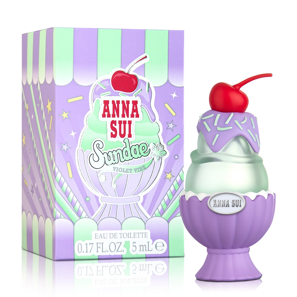 ANNA SUI 果漾聖代女性淡香水-戀愛紫檸小香5ml