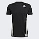 Adidas Aero 3s Tee [GM0655] 男 短袖 上衣 T恤 運動 訓練 健身 吸濕 排汗 亞洲版 黑 product thumbnail 1