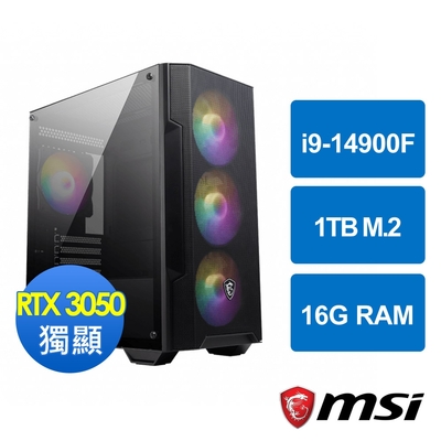 微星B760平台[道元戰神]i9-14900F/16G/RTX 3050/1TB_M2