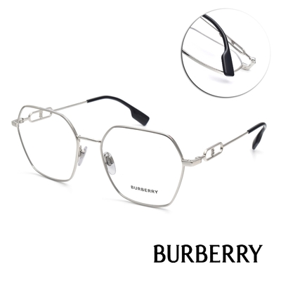 BURBERRY光學眼鏡經典LOGO款/銀#B1361 1005-54mm | 一般鏡框