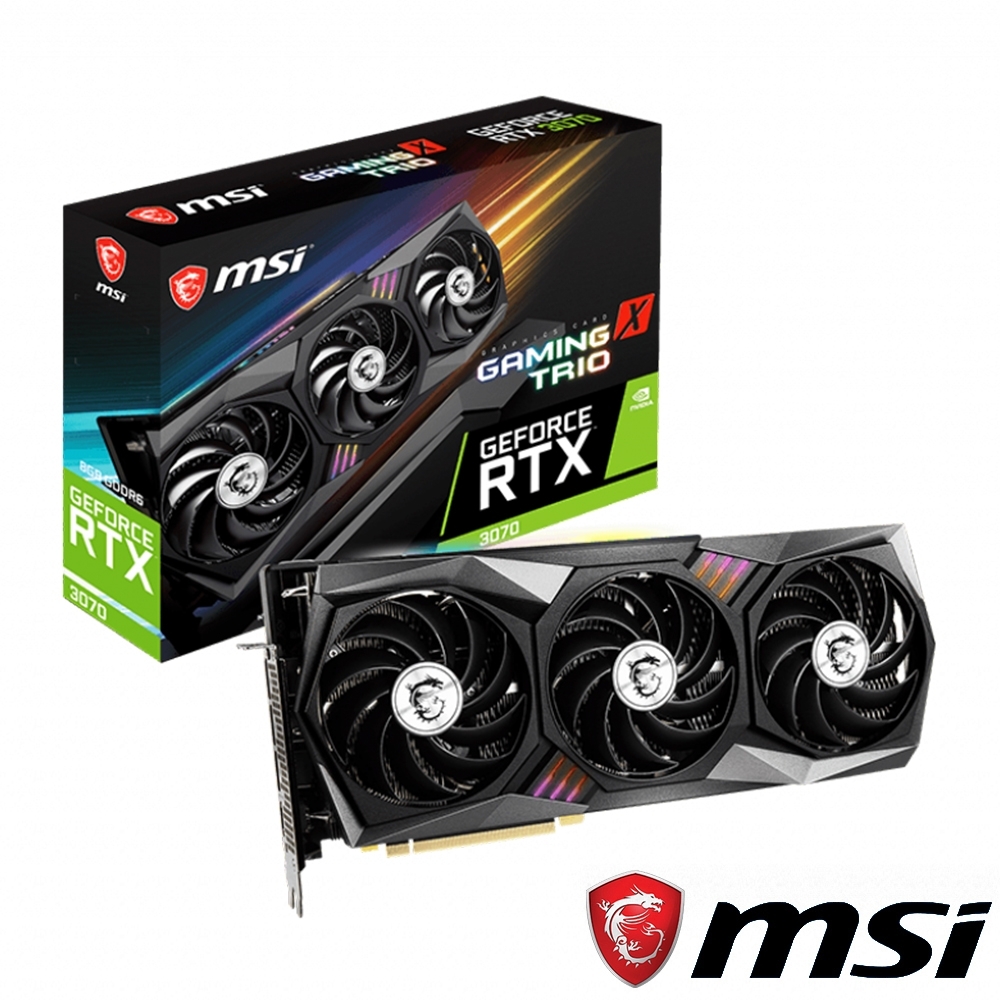 MSI微星 GeForce RTX3070 GAMING X TRIO 顯示卡