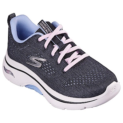 Skechers Go Walk Arch Fit 2.0 [125311BKBL] 女 健走鞋 休閒 支撐 緩震 黑藍