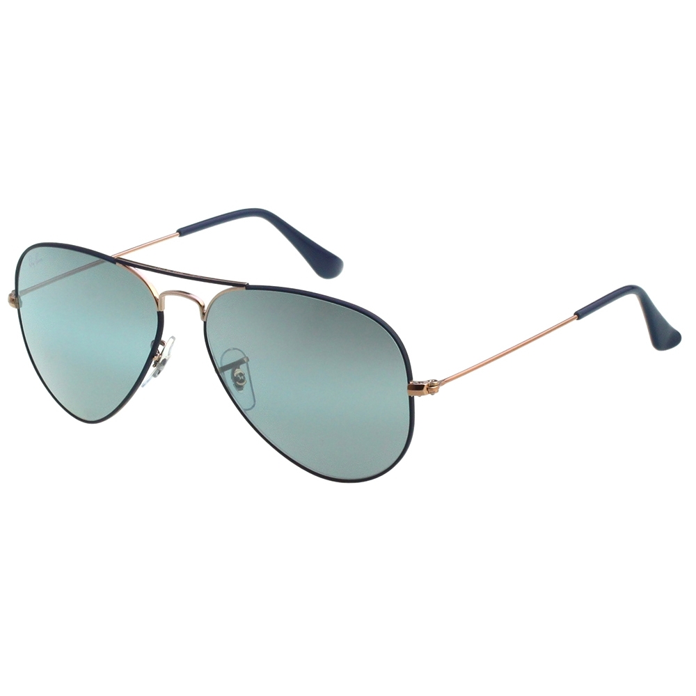 RAY BAN 水銀面灰 太陽眼鏡(深藍配金)RB3025-915