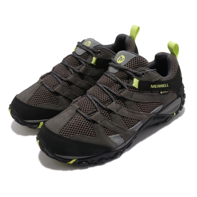 Merrell 戶外鞋 Alverstone GTX 男鞋 登山 越野 防水 抗菌防臭 避震 耐磨 灰 黑 ML036215