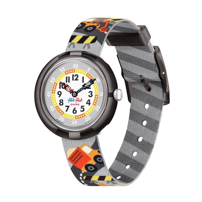 FLIKFLAK 兒童手錶 BUILD IT UP (31.85mm) 瑞士錶 兒童錶 手錶 編織錶帶