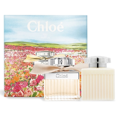 Chloe 春遊花漾同名經典禮盒(淡香精50ml+身體乳100ml)