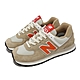 New Balance 休閒鞋 574 男女鞋 卡其 橘 麂皮 復古 親子鞋 運動鞋 NB 紐巴倫 U574HBO-D product thumbnail 1