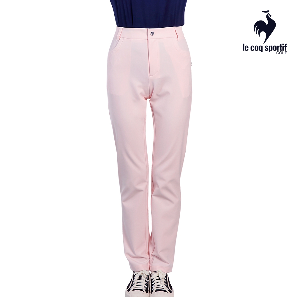 【LE COQ SPORTIF GOLF公雞高爾夫】高彈力後口袋蝴蝶結長褲 女款 粉色 QLP8T801