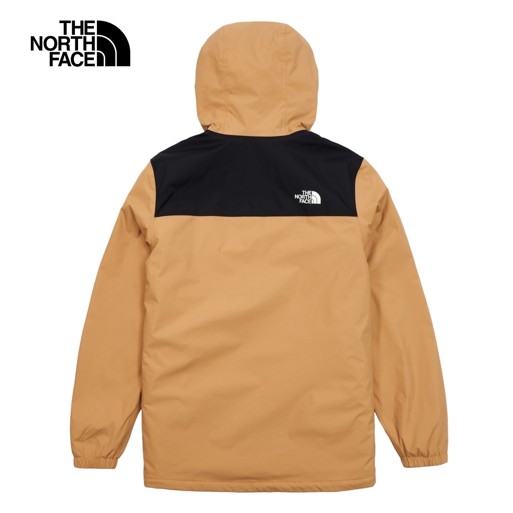 The North Face 官方旗艦】北面男款棕黑拼接防水透氣連帽三合一外套 