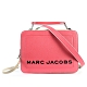 MARC JACOBS 經典THE BOX 23雙拉鍊手提斜背兩用包-草莓粉紅 product thumbnail 1