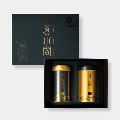 茶詩雅集阿里山烏龍茶禮盒+茗水間金質獎冬茶禮盒(共2盒)