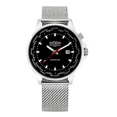 Valentino Coupeau 范倫鐵諾 古柏 世界時間腕錶 黑面 米蘭帶