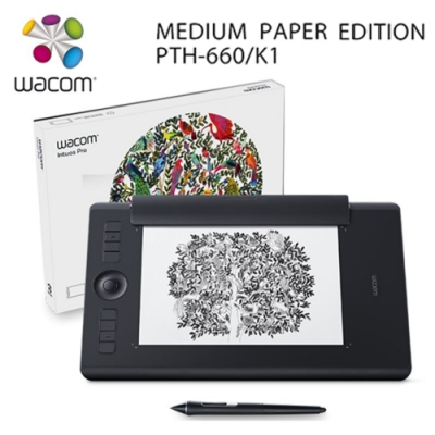 【Wacom】Intuos Pro medium 雙功能專業繪圖板 PTH-660/K1