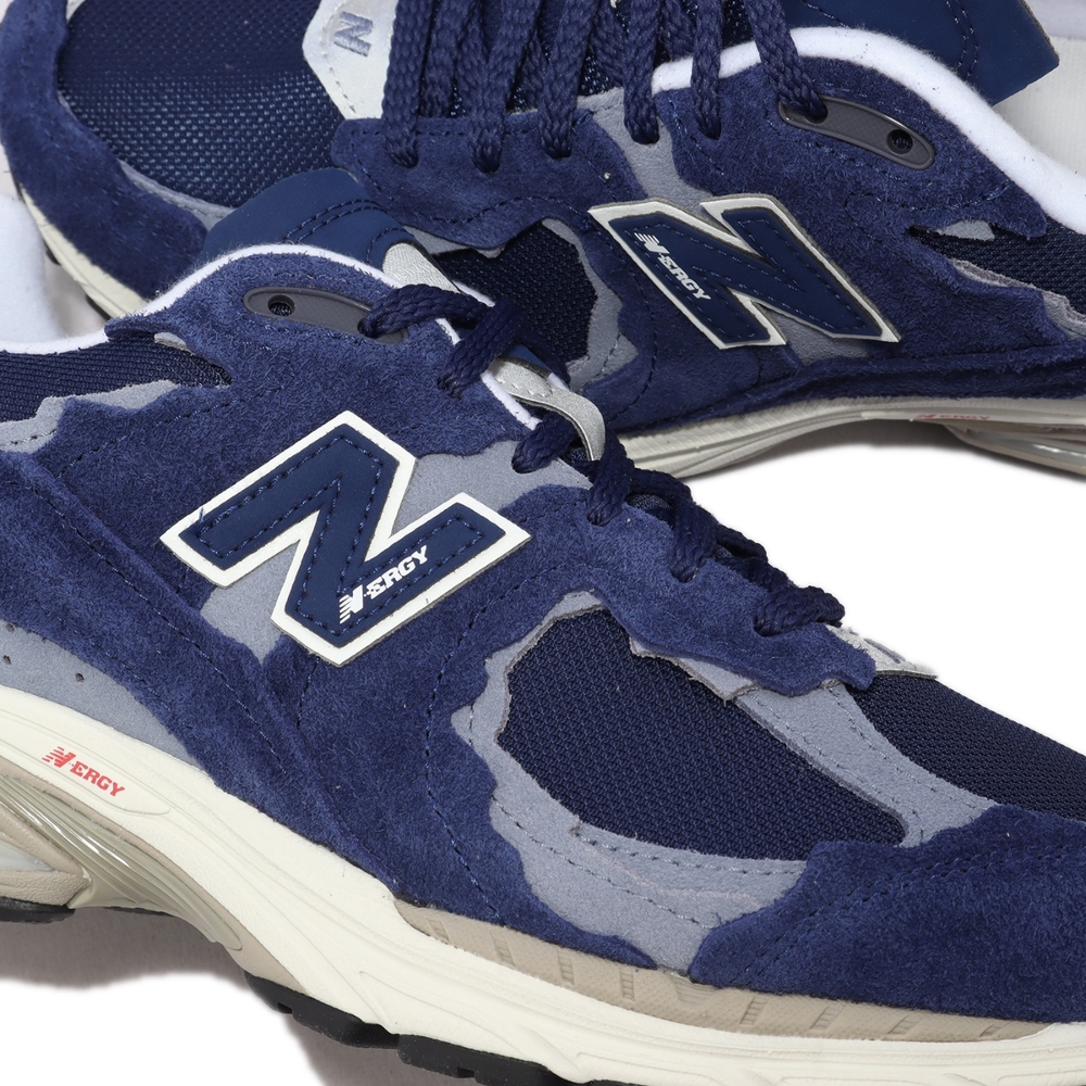 New Balance 休閒鞋2002R 男鞋海軍藍麂皮反光緩震復古破壞版NB