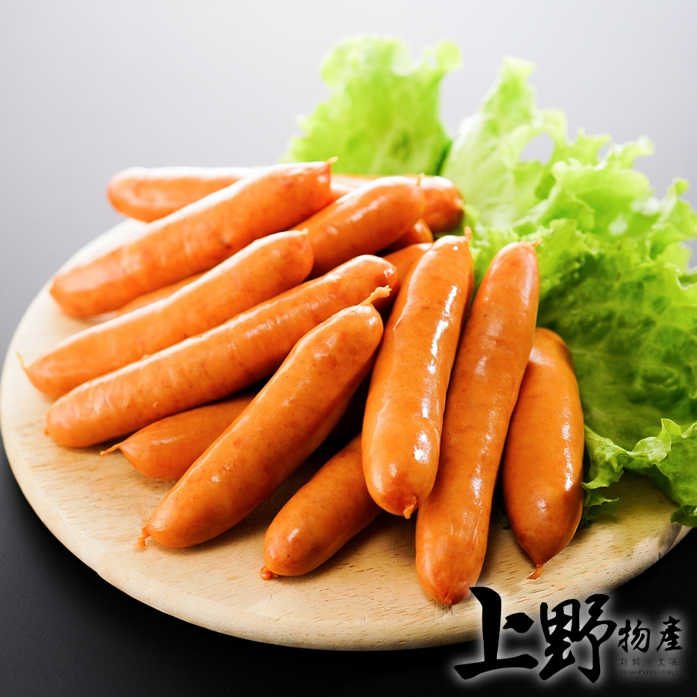 (滿899免運)【上野物產】台灣豬 煙燻德式香腸(950g±10%/包) x1包 火腿 熱狗