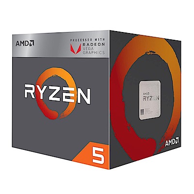 AMD Ryzen 5 2400G 3.6GHz 四核心中央處理器