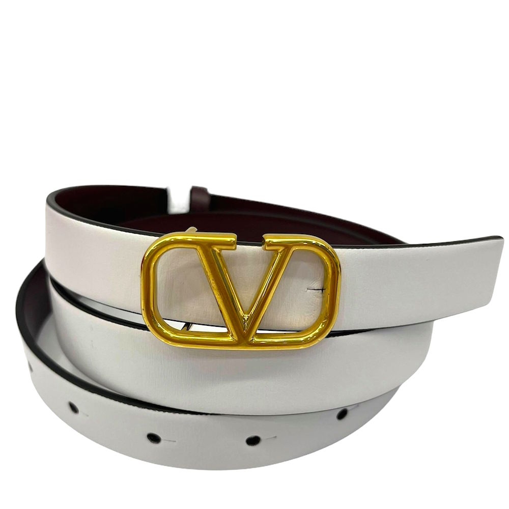 VALENTINO V Logo 雙面用皮革腰帶/皮帶(多色) product image 1