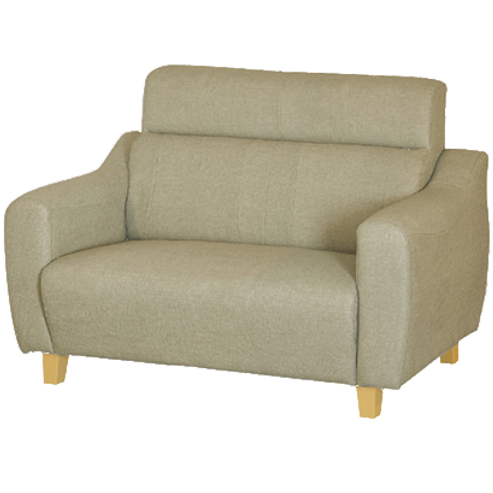 綠活居 艾凱蒂時尚灰貓抓皮革二人座沙發椅-144x79x95cm免組