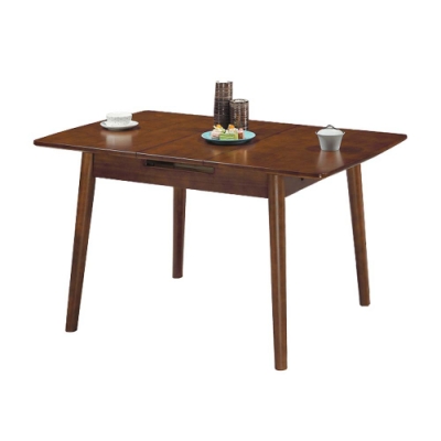 柏蒂家居-卡梅隆4.3尺伸縮實木餐桌-102~129x80x75cm