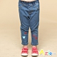 Azio Kids 女童 長褲 雙色愛心字母印花牛仔長褲(藍) product thumbnail 1