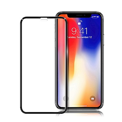 Oweida iphone XR 6.1吋 全滿版鋼化玻璃保護貼-黑色