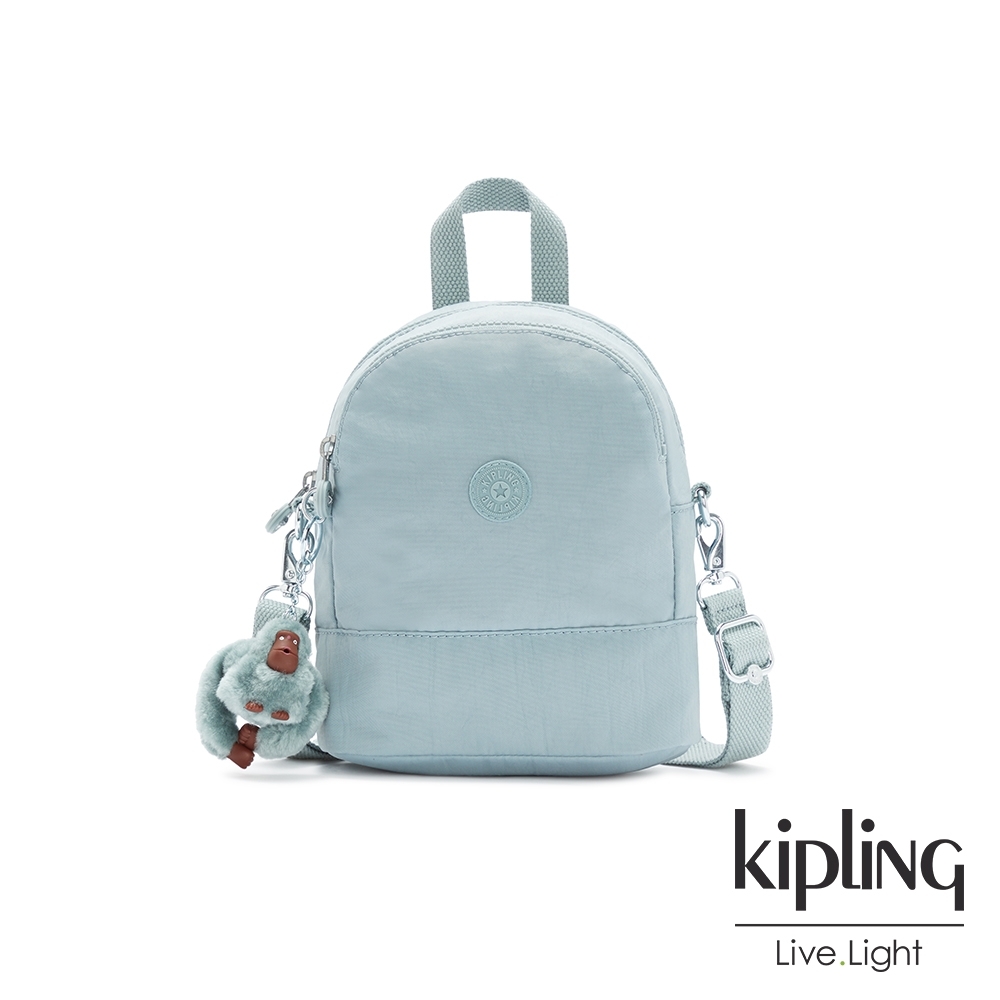 Kipling 歡樂繽紛藍隨身兩用斜背包-IVES MINI