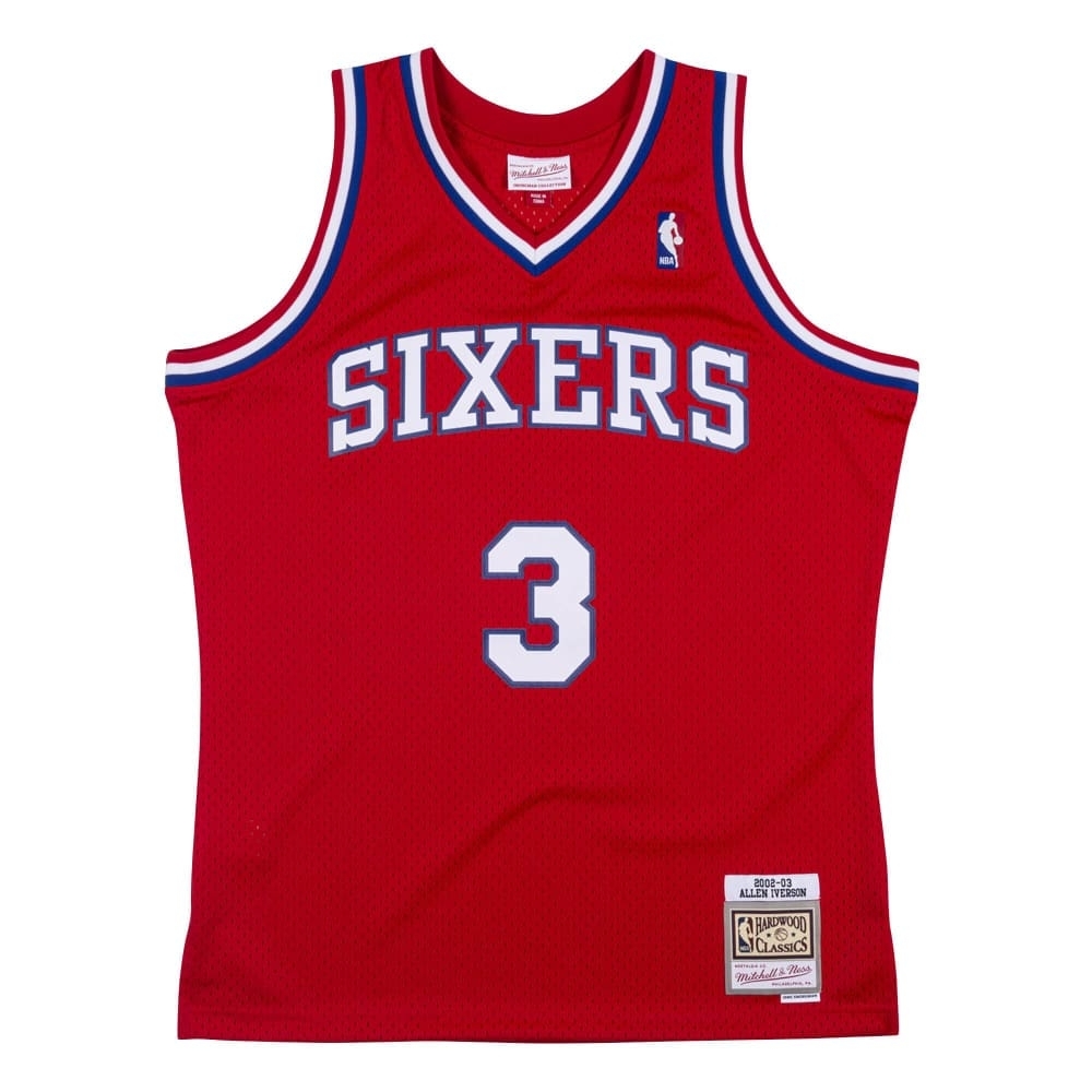 M&N Swingman復古球衣 76人 02-03 #3 Allen Iverson-SMJYCP19066-P76RED102AIV