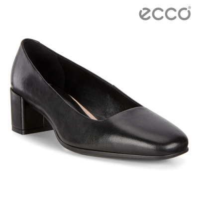 ECCO SHAPE 35 SQUARED 時裝粗跟方頭高跟鞋 女-黑