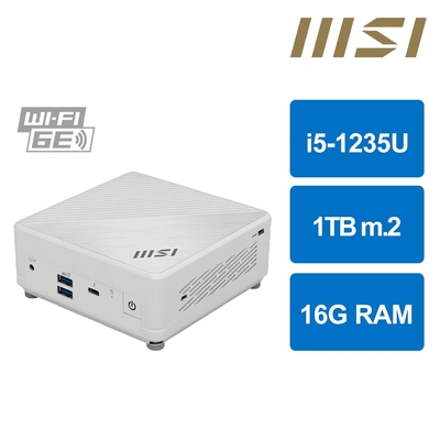 MSI 微星Cubi5 12M i5十核{白龍勇士} 迷你電腦(i5-1235U/16G/1TB M.2)