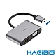 HAGiBiS海備思 USB3.0轉FHD/VGA/USB三代影音轉接器 product thumbnail 1