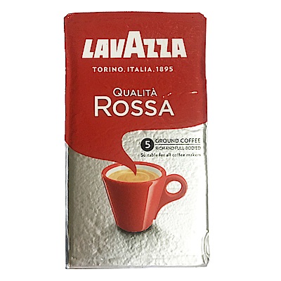 LAVAZZA QUALITA ROSSA 研磨咖啡粉(真空鋁箔包6包)