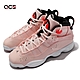 Nike 休閒鞋 Jordan 6 Rings GS 女鞋 喬丹 經典鞋款元素 氣墊 避震 穿搭 玫瑰粉 白 323419602 product thumbnail 1