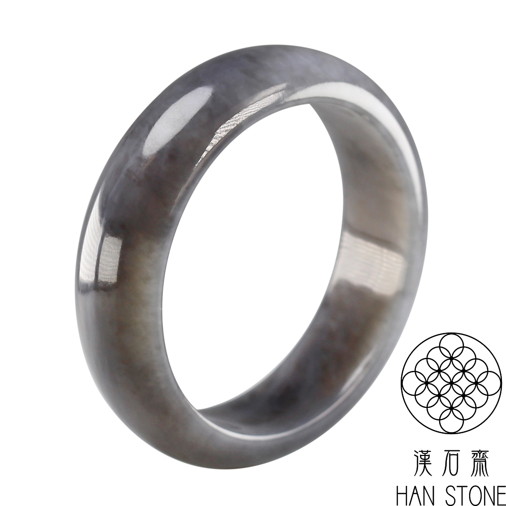 【漢石齋】天然和田玉 手鐲玉鐲 煙青種(手圍18.9/版寬18.8mm)