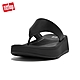 【FitFlop】F-MODE LEATHER FLATFORM TOE-POST SANDALS厚底夾脚涼鞋-女(靓黑色) product thumbnail 1
