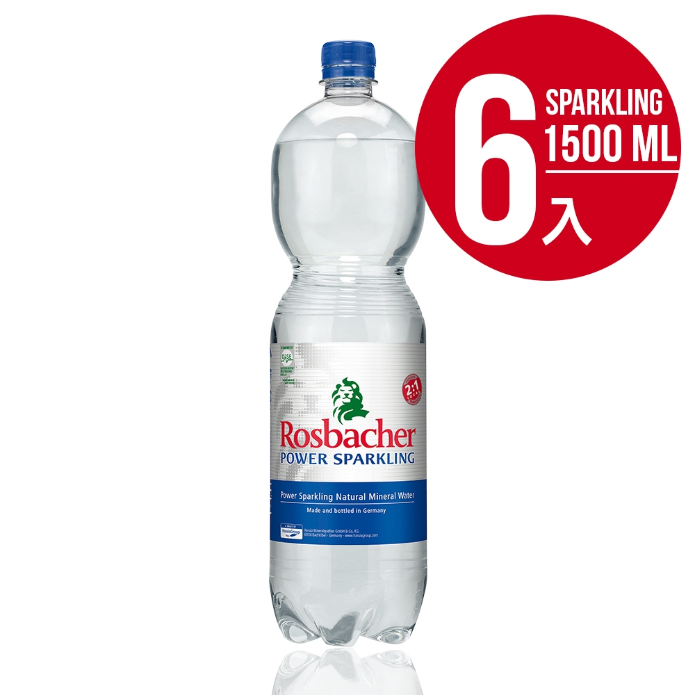 Rosbacher德國洛斯巴赫 平衡補給氣泡礦泉水(6入x1500ml)