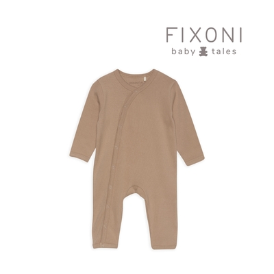 Brands4Kids 在乎-斜襟連身兔裝-咖_Fixoni系列