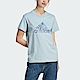Adidas W Myst Fill T IM4275 女 短袖 上衣 T恤 亞洲版 運動 休閒 日常 舒適 藍 product thumbnail 1