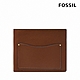 FOSSIL Anderson 波浪造型真皮零錢袋短夾-咖啡色 ML4579210 product thumbnail 1