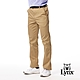 【Lynx Golf】男款彈性舒適百搭大地色系混紡材質素面款式平面休閒長褲-卡其色 product thumbnail 2