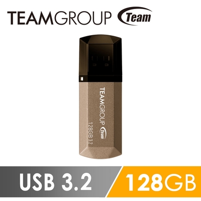 Team十銓科技 C155 USB3.2璀璨星砂碟-琥珀金-128GB